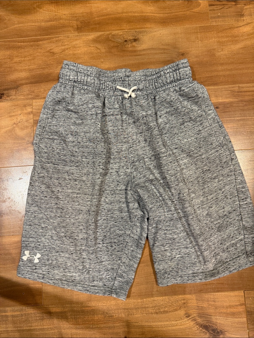 Under Armour Gray Marled Boys' Athletic Shorts